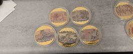 Goldmünzen farbe Set - Chinesische Malerei, 10 Stück, Sammle