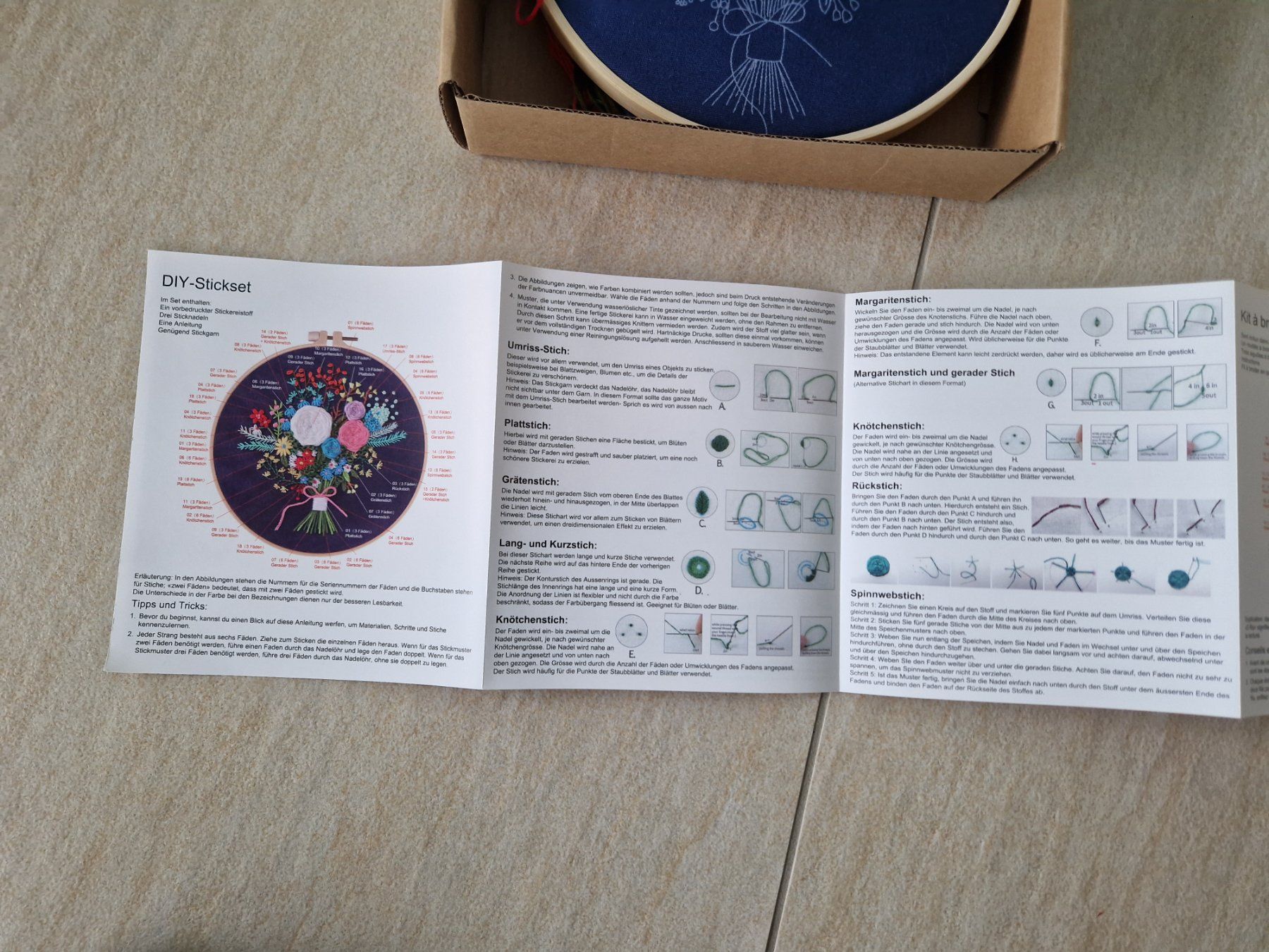 Kit bricolage: DIY Stickset Sticken Basteln Handarbeit – Usato da Beinwil am See venduto da remagaut5712 5
