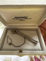 Pince de cravate Hermès argent massif