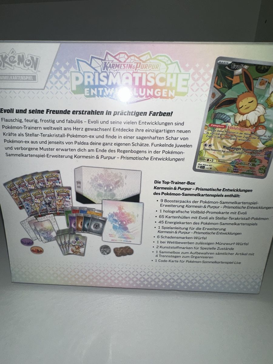 Pokémon Carte collezionabili: Prismatische Entwicklung TTB - De – Nuovo e nell'imballaggio originale da Allschwil venduto da delRic1 1