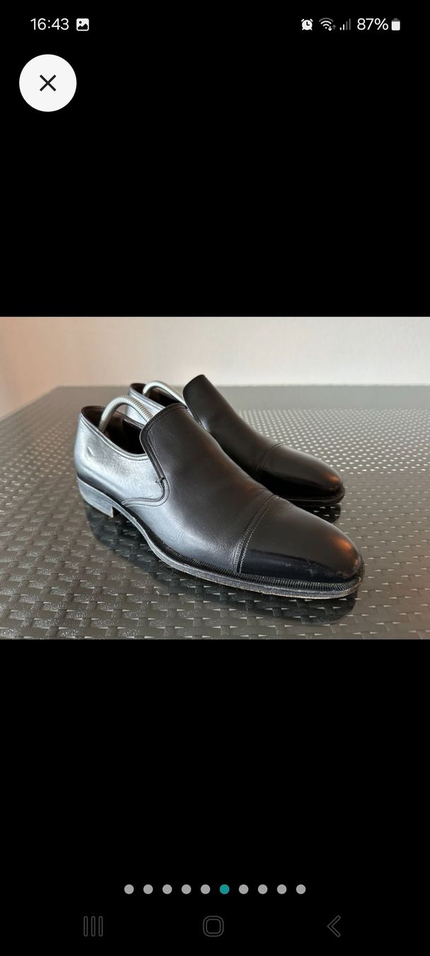 Gucci Scarpe da uomo: Chaussures Gucci en cuir noir, Gr. 43.5 – Usato da Genève venduto da Martinbng 4