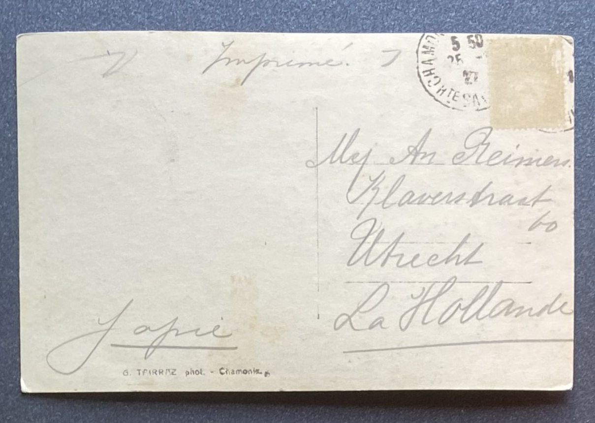Cartoline postali: AK Chamonix et le Mont Blanc – Usato da Böckten venduto da Hansi36 1