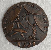 Schweiz-Basel Bronzemedaille 1921 von Hosch, Theatertag