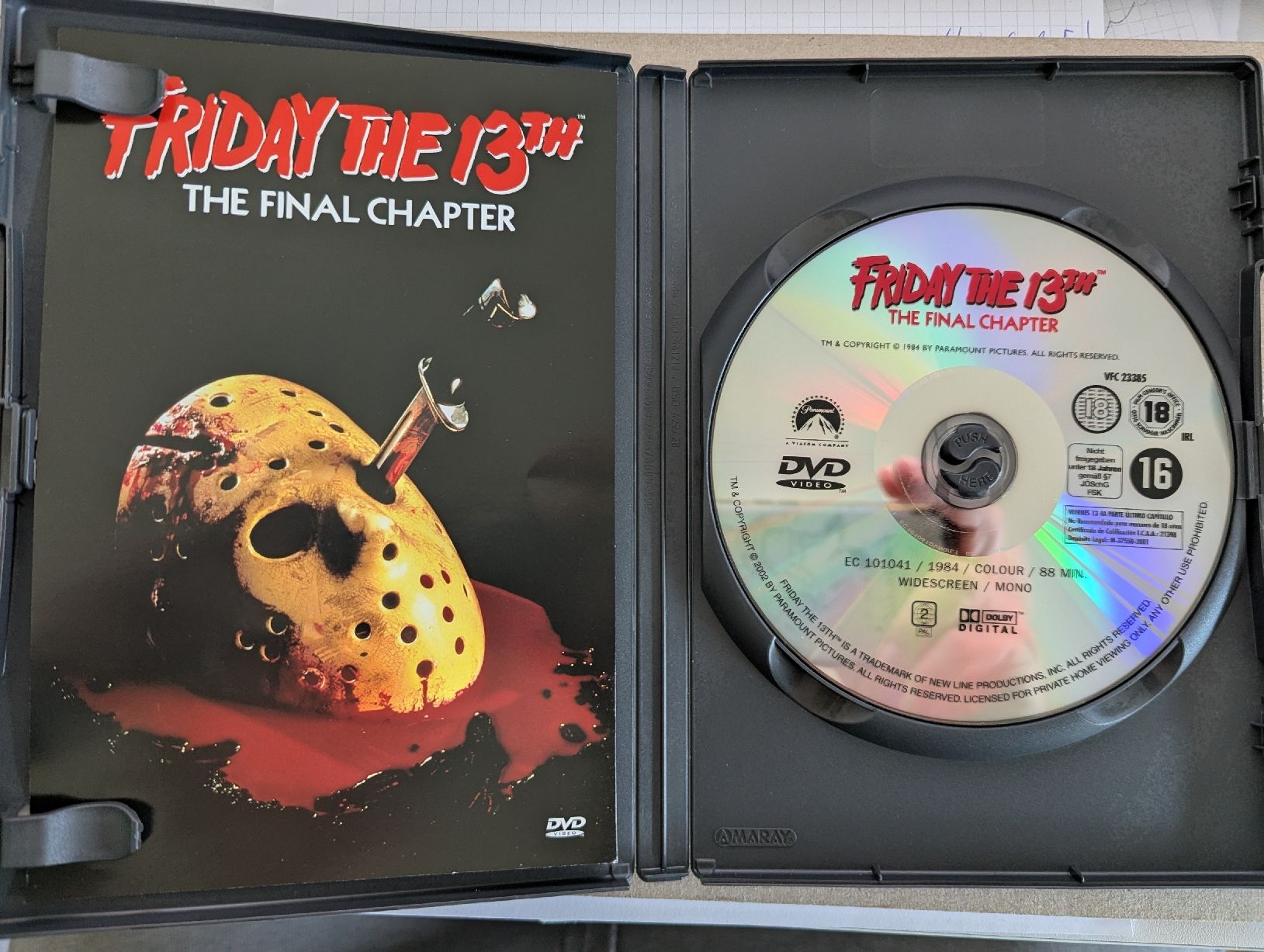 Tutti i DVDs: Friday the 13th - Part 4: The Final Chapter – Usato da Aarau venduto da usmichi 2