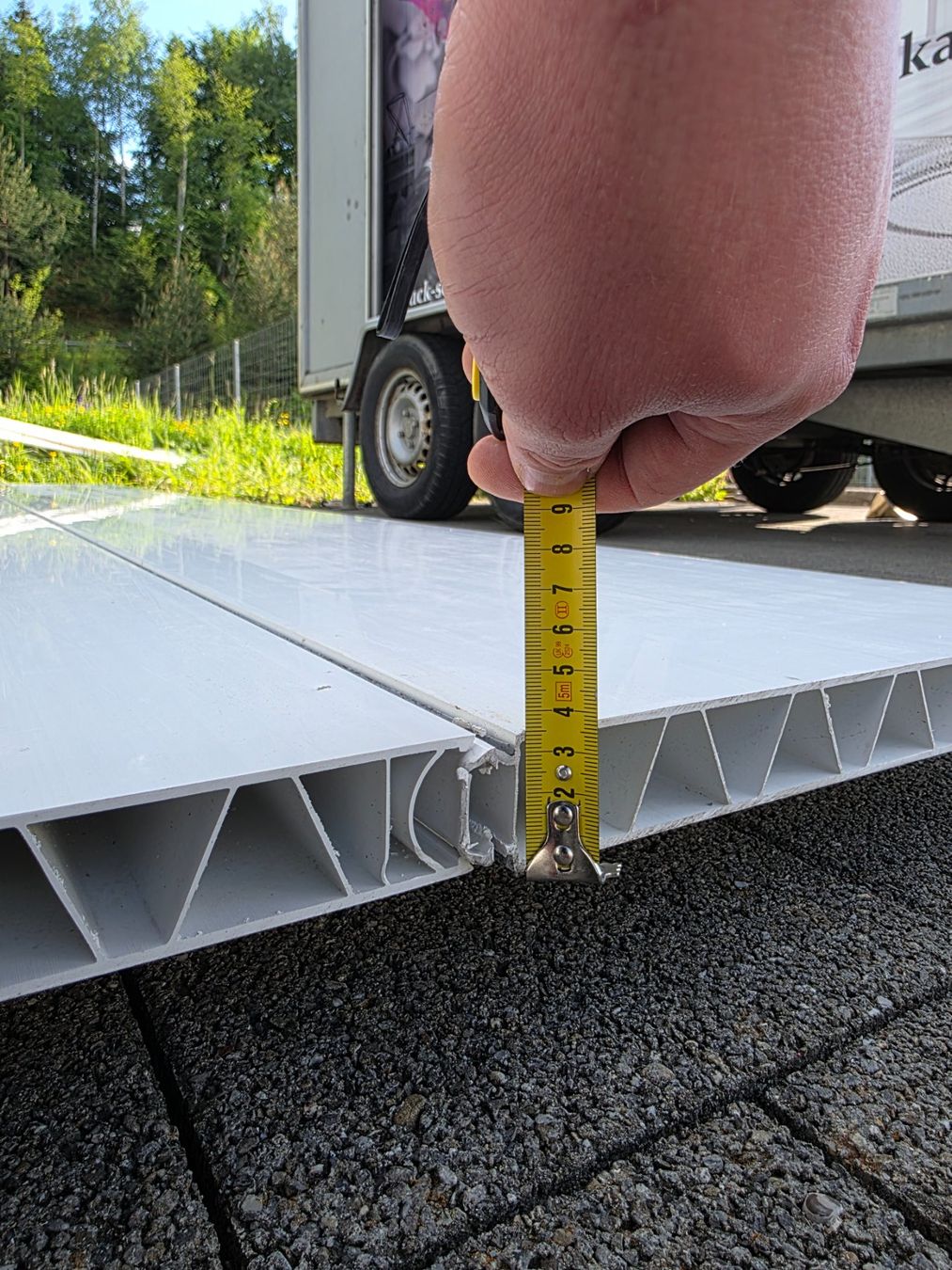 Wände & Decken: PVC Stecksystem Wandpaneele 18x, Profile 9m System, Trennwad – Gebraucht aus Tann von Gyzer6 6