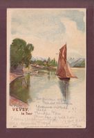 VEVEY - La Tour - Barque - 1906