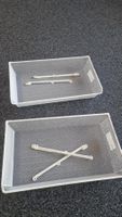 2x IKEA KOMPLEMENT Netzdrahtkorb mit Auszugschiene, weiß