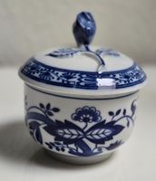 Lorenz Hutschenreuther Konfektdose, blau-weisses Dekor