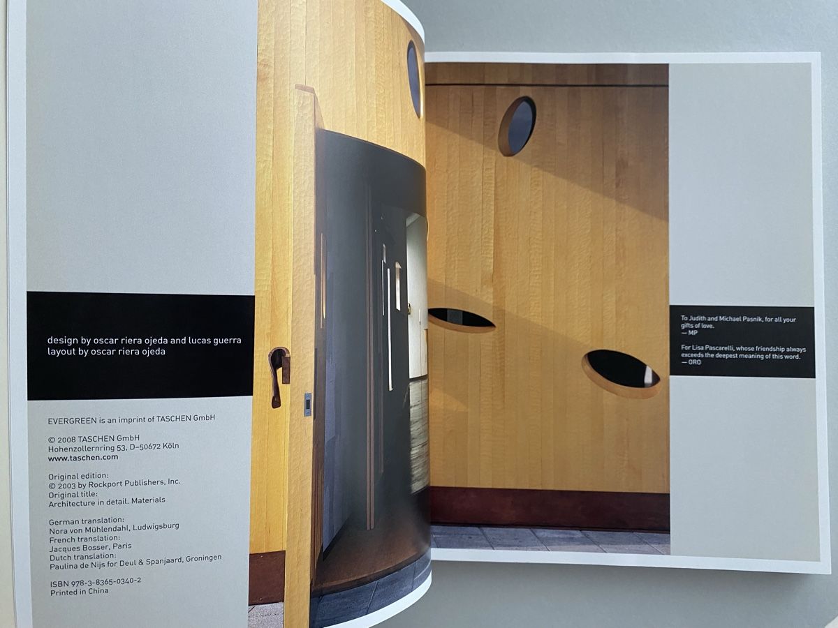 Libri: Architecture Book: Elements in Architecture, materials – Usato da Zürich venduto da lesgarcons 1