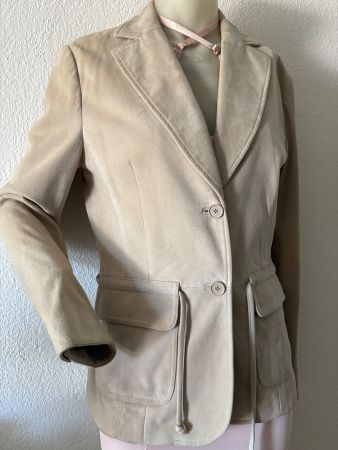 MNG VELOURLEDER BLAZER gr40(38)