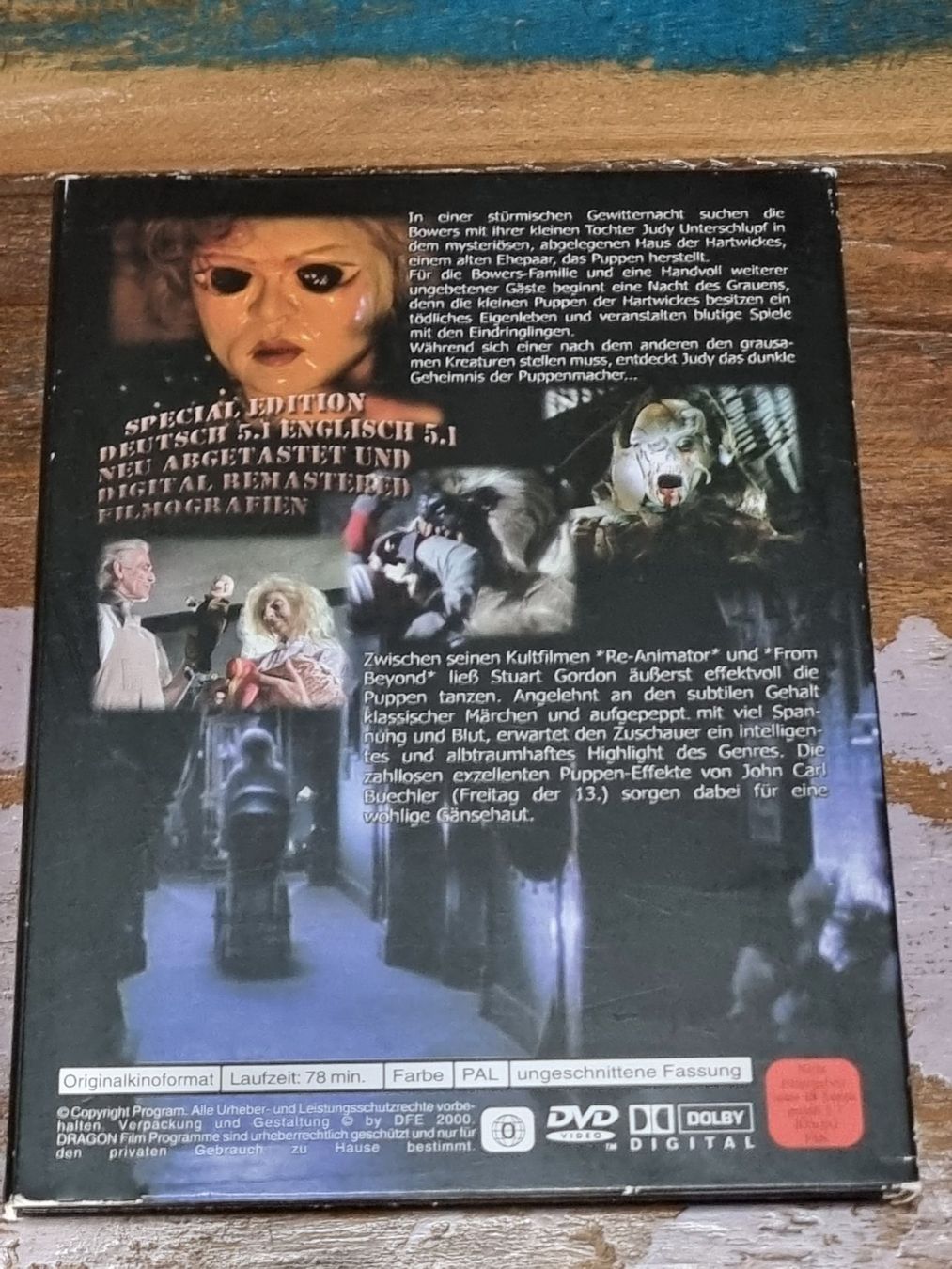 Tutti i DVDs: Dolls, DVD Horror klassiker – Usato da Winterthur venduto da Belzarek 1