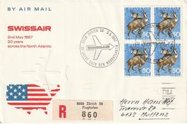 Sonderflug Zürich - New York, 2.5.1967