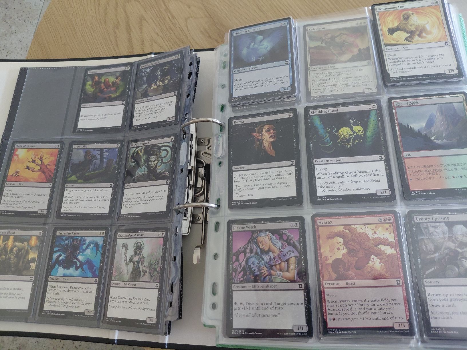 Magic The Gathering Sammelbilder & Trading cards: MtG Ordner mit Eternal Masters/Eldritch Moon/Conspiracy – Gebraucht aus Kehrsatz von Jadeeeee