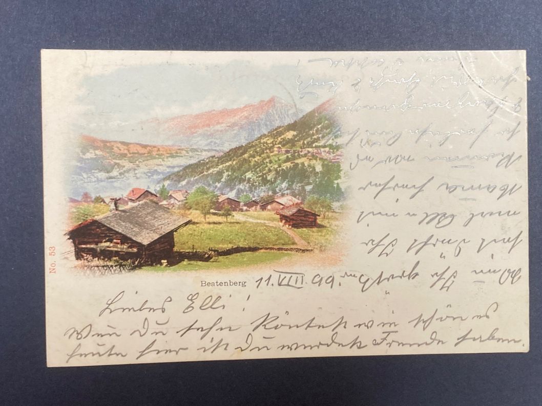 Cartoline postali: antike Post-Karte - Beatenberg 1899 – Usato da zürich venduto da papalapa