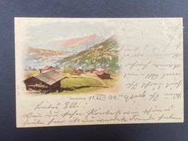 antike Post-Karte - Beatenberg 1899