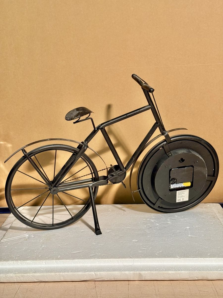 Orologi: Vintage Bicycle Clock - Unique Home Decor - Metal Frame – Usato da Lausanne venduto da artnouveau04 3