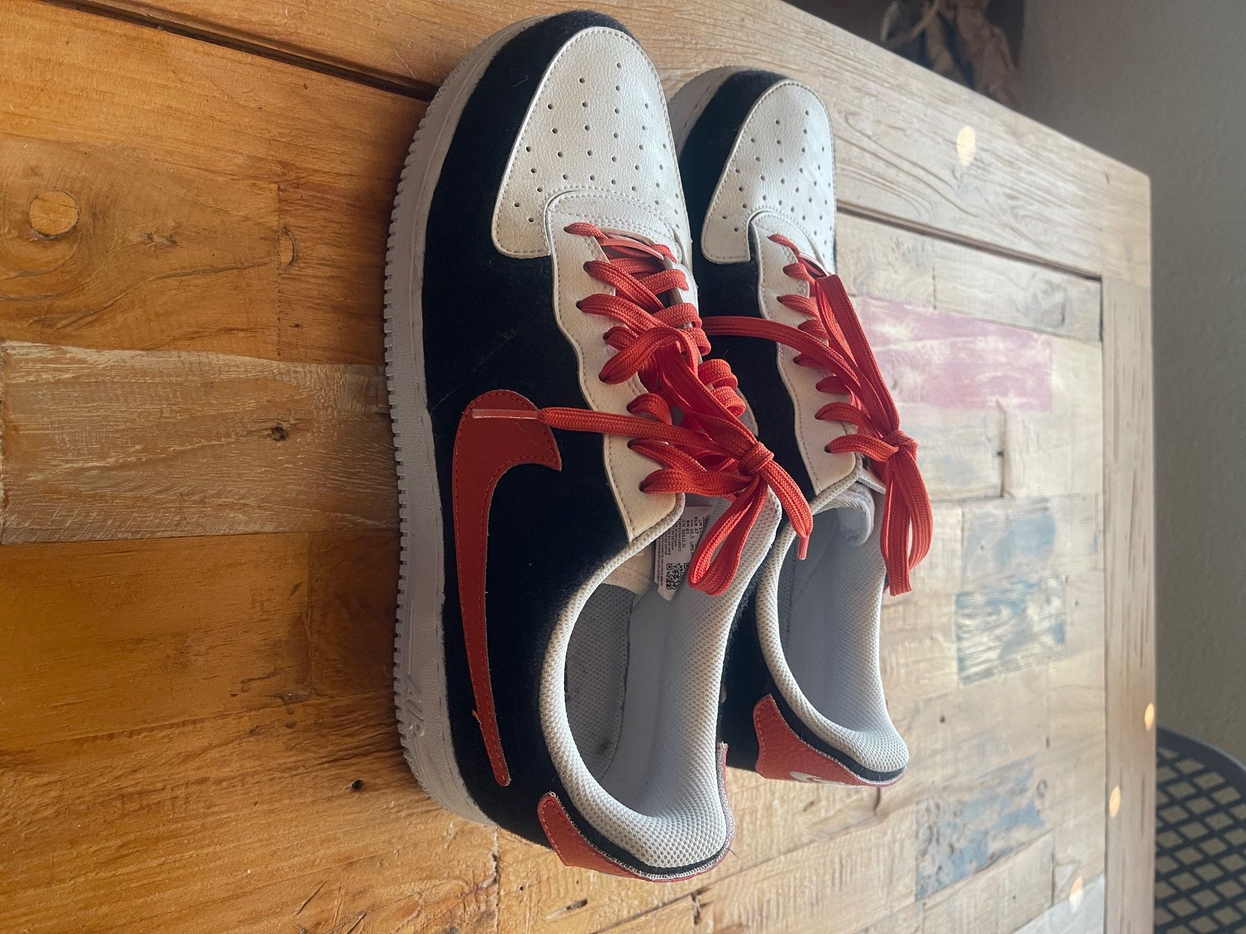Herrenschuhe: Nike Air Force 1 baskets noires blanches orange taille 43 – Gebraucht aus Ravoire von Laplume1920 1