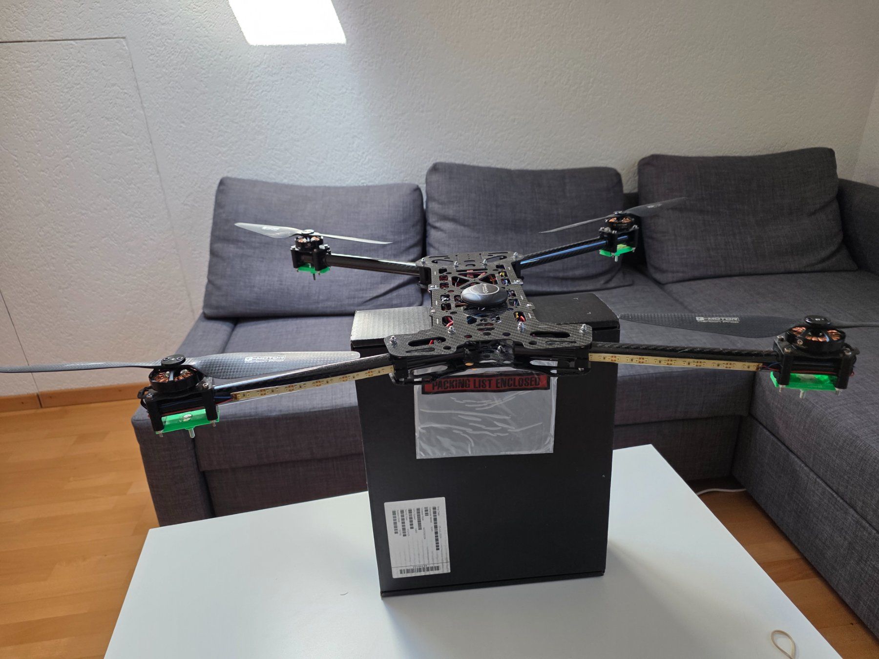 Modellismo RC: Falt-Quadrocopter "Black Snapper" T-Motor MN4006, Pixhawk – Usato da Eiken venduto da Marcovolt 1