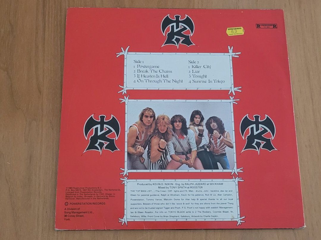 Dischi in vinile: LP  Tokyo Blade – Usato da Martigny venduto da MZ-67 1