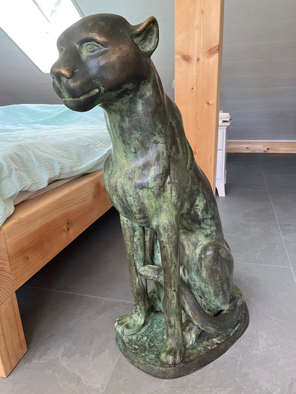 Sculture & Statue: Couple de panthères en bronze – Usato da Chaumont venduto da Abigail1