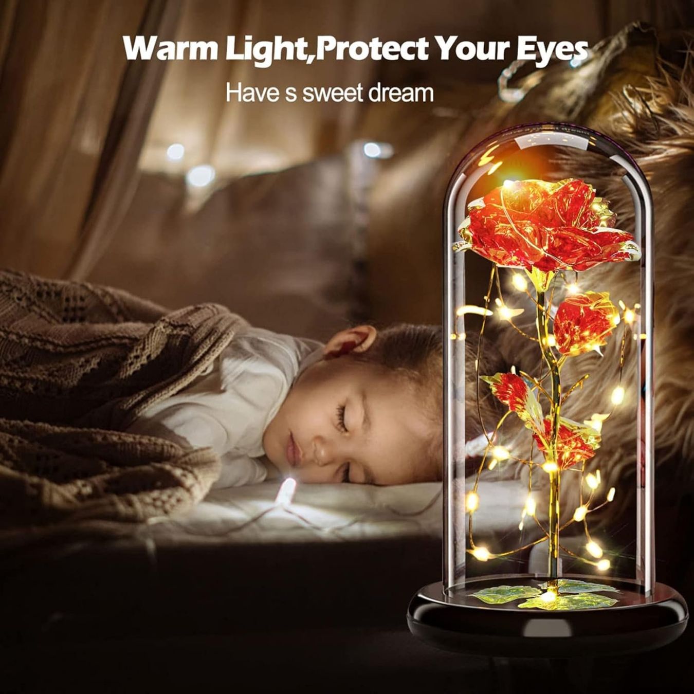 Ghirlande e barre luminose: Infinity Rose in Glaskuppel – Nuovo e nell'imballaggio originale da Nuglar venduto da SaleRitter 2