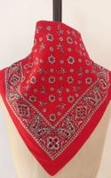 Tuch Baumwolle quadratisch rot