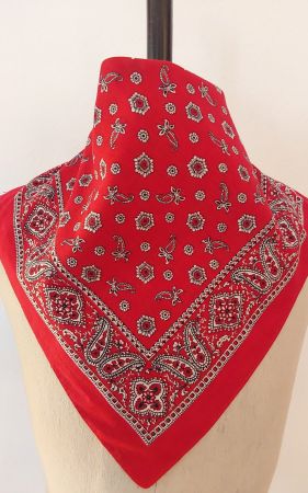 Tuch Baumwolle quadratisch rot