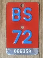 BS 72 - VELONUMMER - FAHRRADSCHILD - PLAQUE DE VELO - BS 72