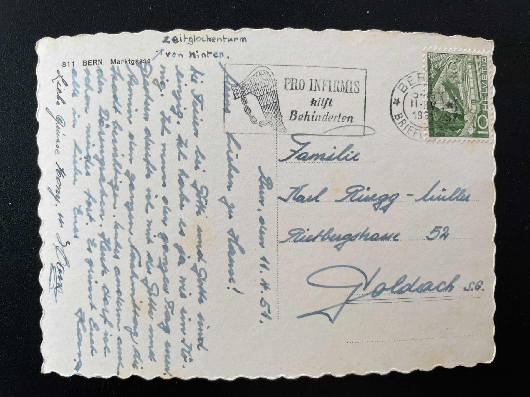 Cartoline postali: AK BE Bern, Marktgasse – Usato da Thal venduto da Danny82 1