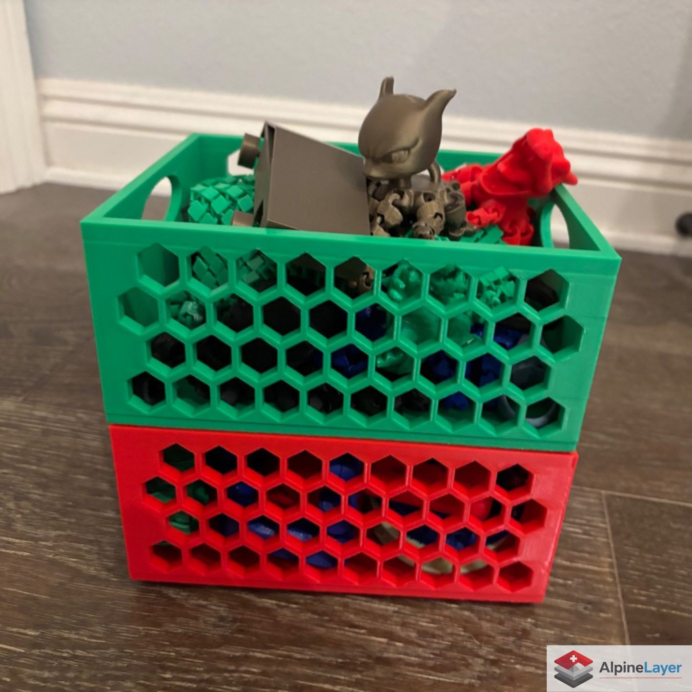 Contenitori & Simili: Stackable Storage Basket 3D Printed Organizer – Nuovo (secondo la descrizione) da Losone venduto da AlpineLayer 3