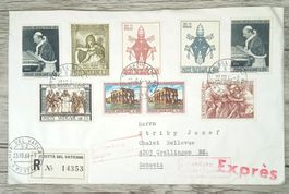 TR15 Enveloppe + Timbre Vaticane 1964