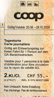 2 Stück SBB Tageskarten (2. Klasse), gültig bis 28.10.2026