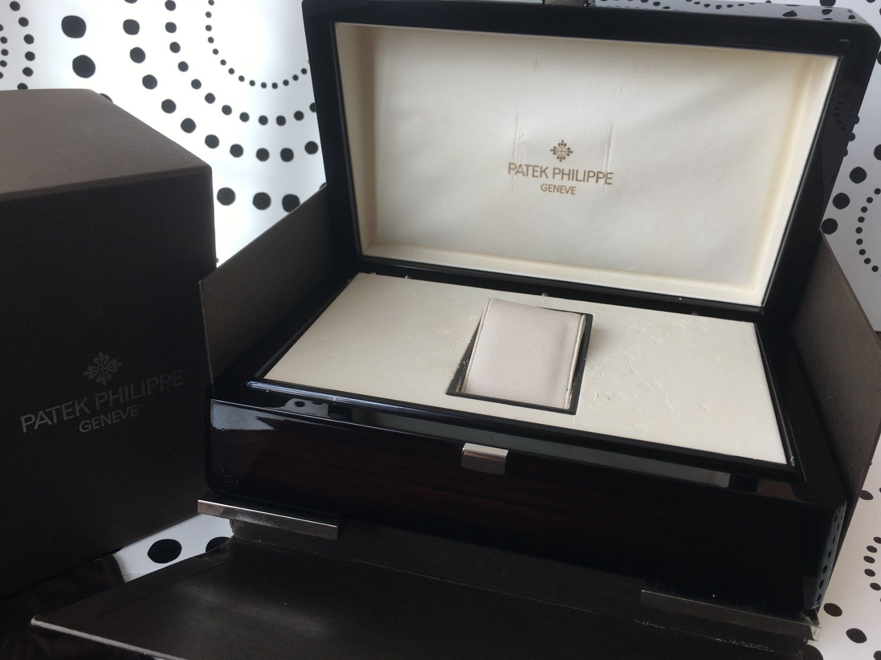 Patek Philippe Scatole porta orologi: PATEK PHILIPPE ORIGINAL - WATCH CASE BOX ECRIN SCHACHTEL !!! – Usato da Epalinges venduto da dream-watch 1