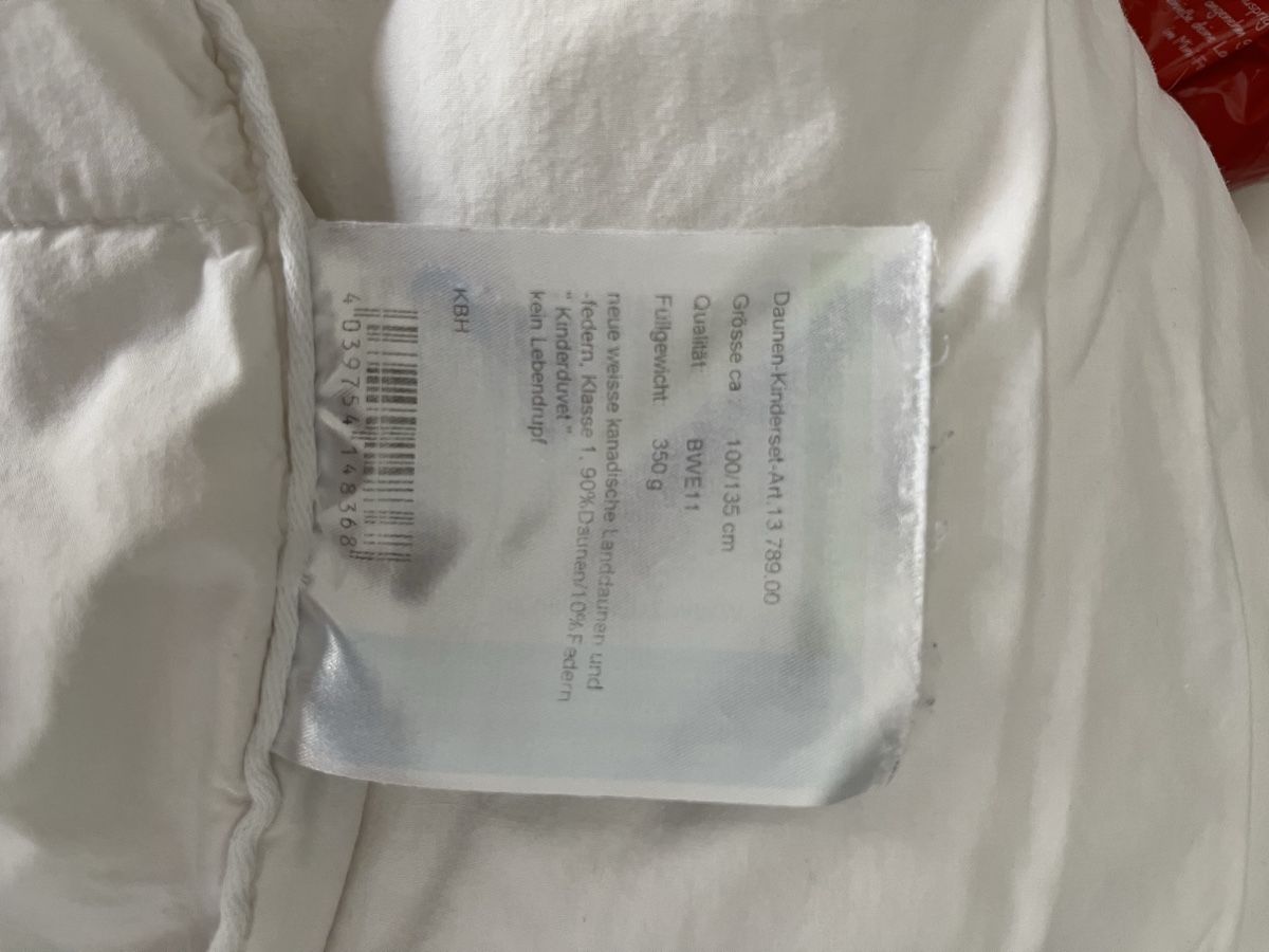 Coperte: Babydecke / Kinderdecke von Daunacasa 100/135cm – Usato da Zürich venduto da Nirba9 2