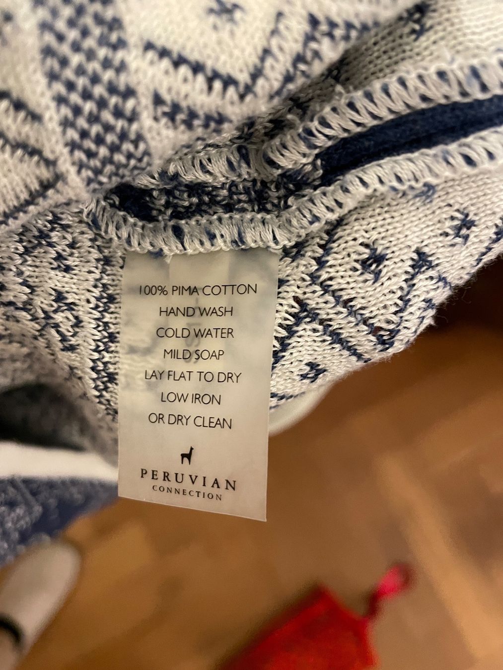 Maglioni & Felpe: Jacquard  Tunika blau/w 100% Baumwolle Peruvianconnection 38 – Usato da Basel venduto da non_vn79 3