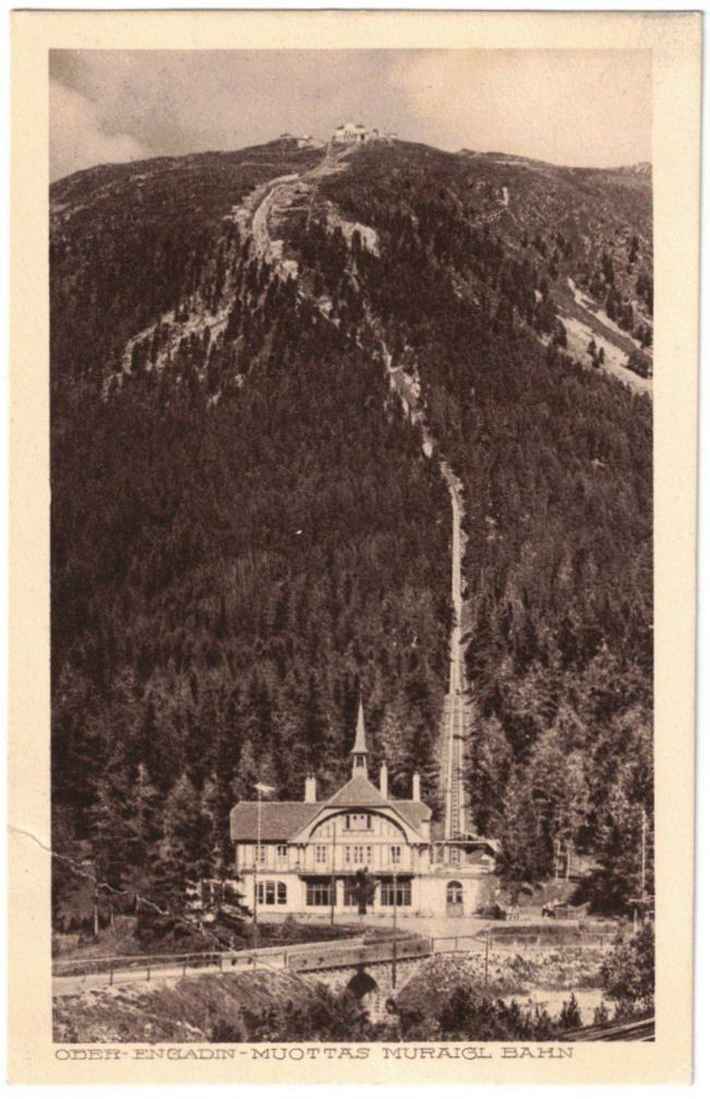 Ansichtskarten: St. Moritz - Standseilbahn Muottas Muragl – Gebraucht aus Binningen von Mountainrider