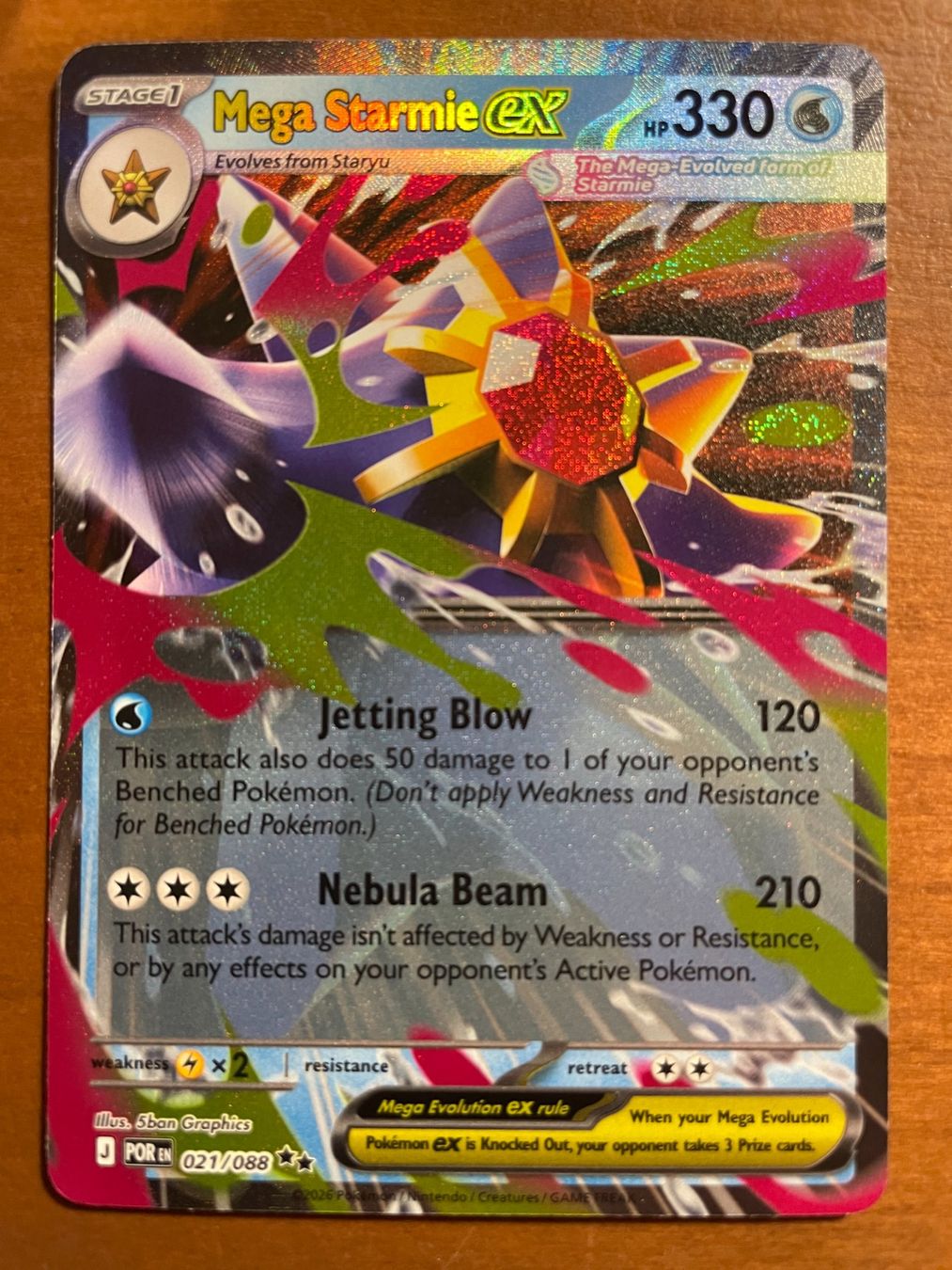 Pokémon Carte collezionabili: Pokemon Mega Starmie eX (Versand gratis) – Nuovo (secondo la descrizione) da Chur venduto da Angerson