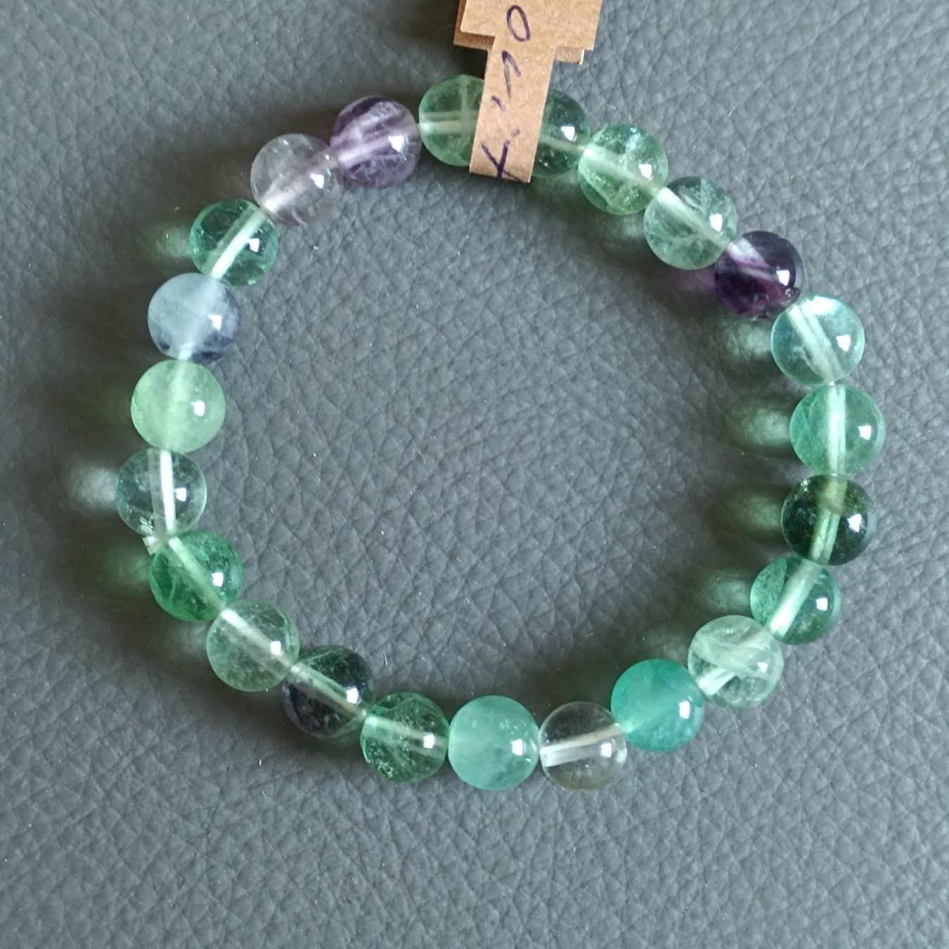 Bracciali & Braccialetti: Fluorit Armband Mineralien Stein – Nuovo (secondo la descrizione) da Altdorf SH venduto da Dossenbach 1