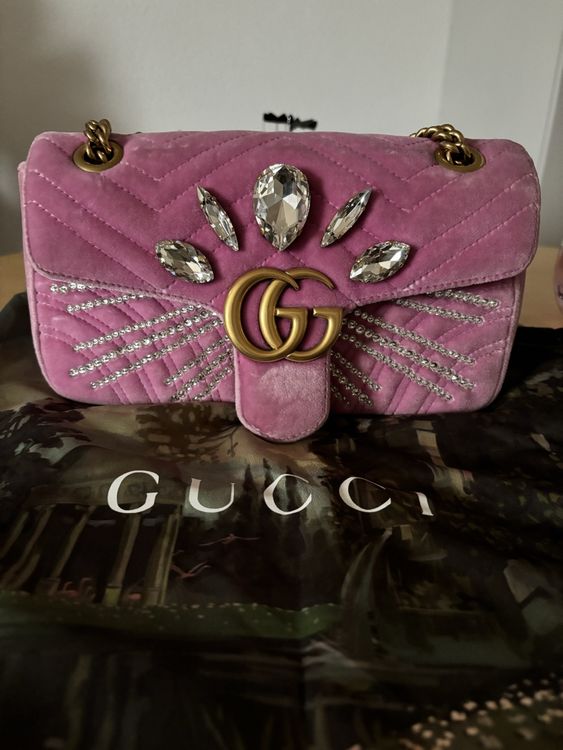 Gucci GG Marmont Samt Crystal Limited Edition Kaufen auf Ricardo