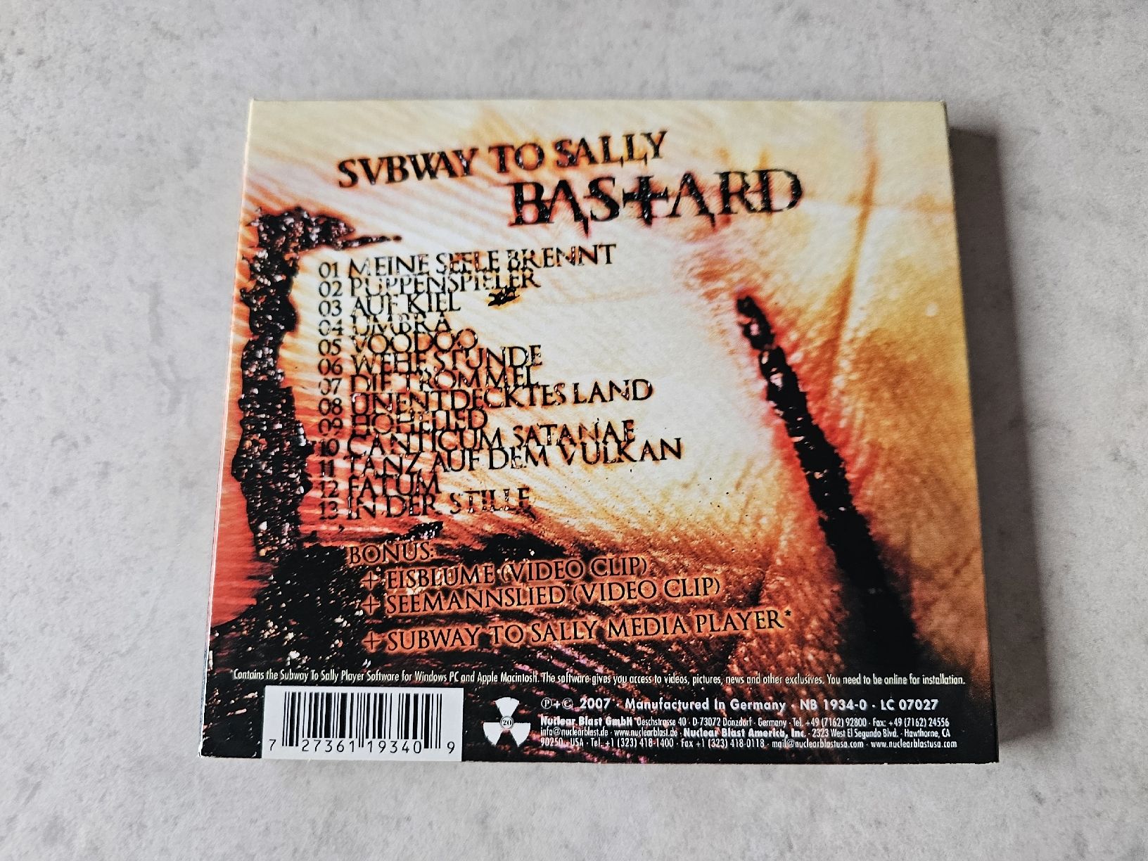 CD: Subway To Sally  -  Bastard – Usato da Schneisingen venduto da backstore24 1