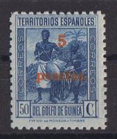Spanisch Golf von Guinea 1936: 5 Pta auf 50 C. **