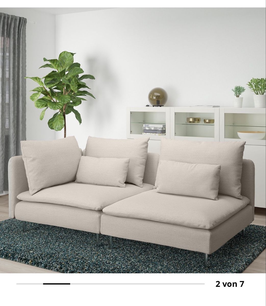 Ikea Sofas: Söderhamn 3er Sofa Fridtune Hellbeige – D'occasion à Binningen par nis_xtc5