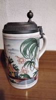Vintage Keramik Bierkrug ,Zinndeckel, Königs Pilsener