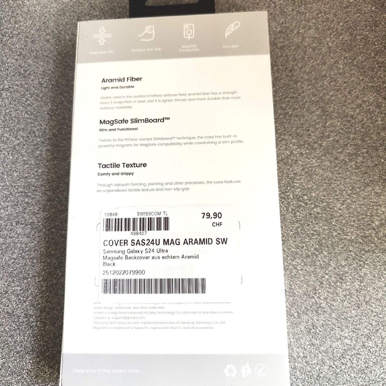 Samsung Covers & Schutzfolien: Pitaka  coque Samsung Galaxy S24 ultra – Neu und originalverpackt aus Biel/Bienne von notfun 1