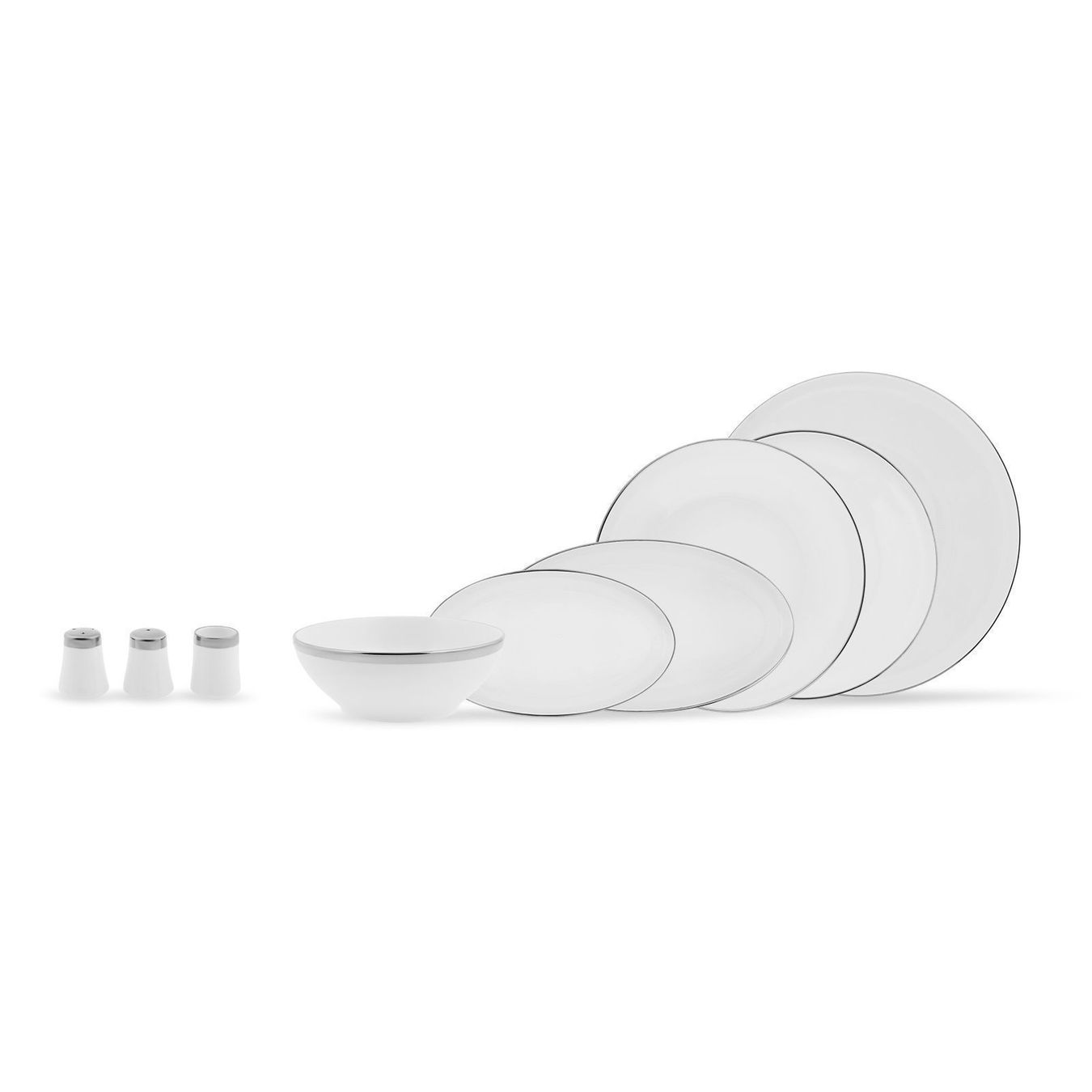 Set di piatti: Karaca Eclipse Platin 57-teilig 12-Personen-Geschirr-Set – Nuovo e nell'imballaggio originale da Reinach AG venduto da evimshop 6