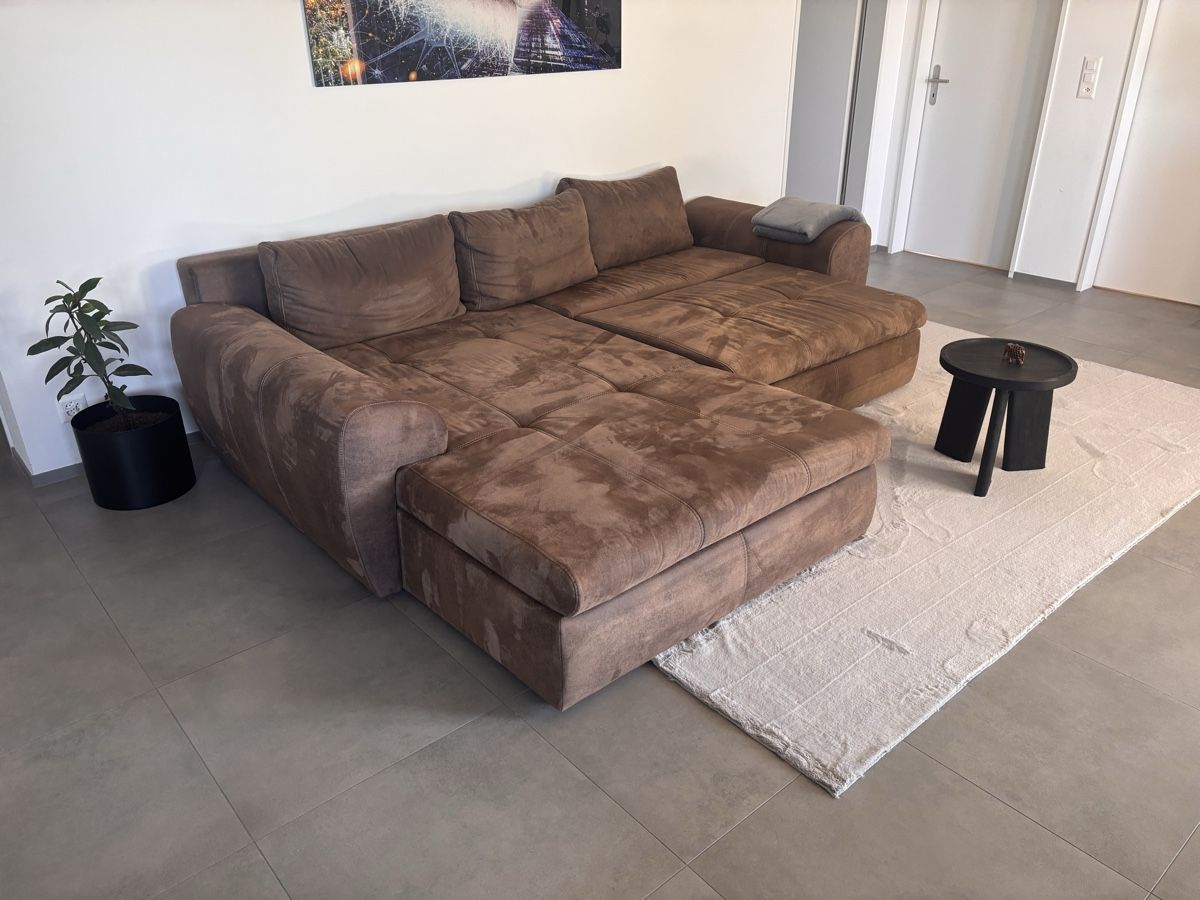 Sofas: Bettsofa Leder Braun – D'occasion à Hütten par mir_rkl6 2