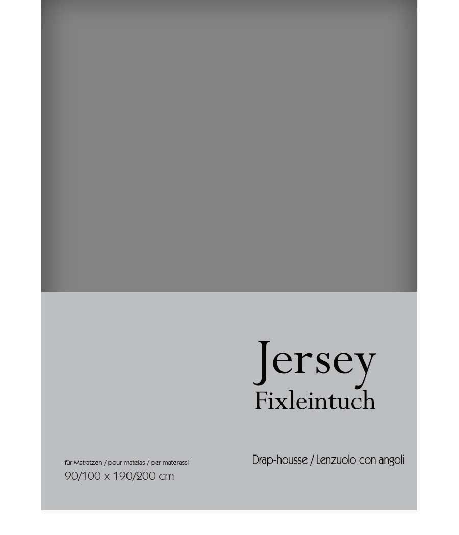 Biancheria da letto: Jersey Fix Leintuch Gr.180/200 cm Grau – Nuovo e nell'imballaggio originale da Rebstein venduto da Sieberversand