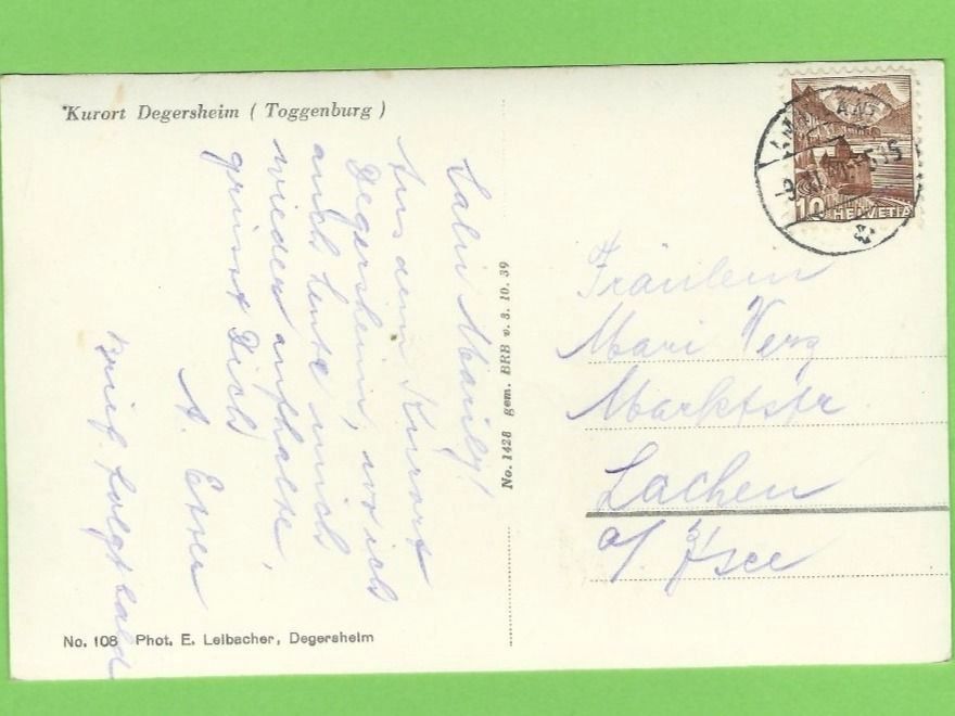 Cartoline postali: Degersheim – Usato da Zürich venduto da t24_de 1