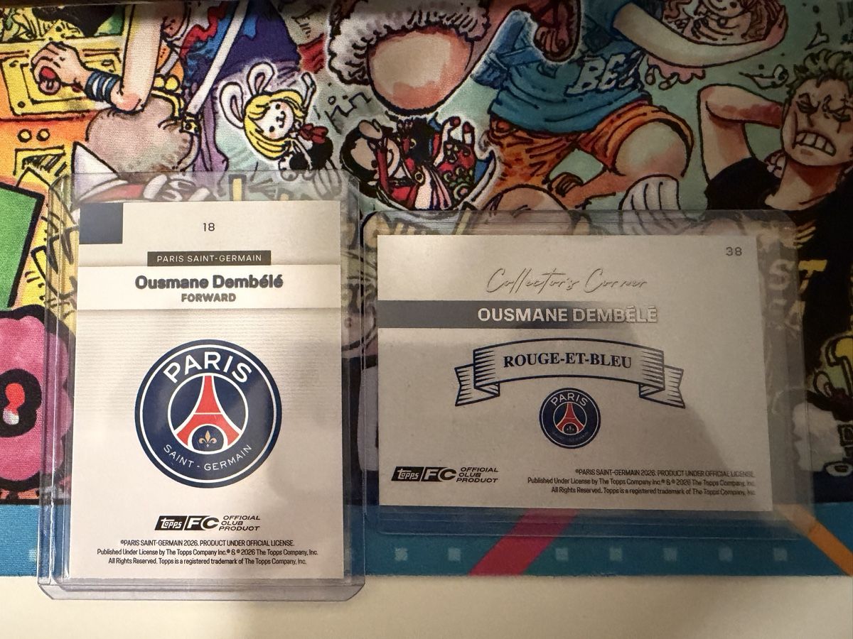 Topps Cartes à collectionner: 2 x Topps Ousmane Dembélé PSG – D'occasion à S. Antonino par Mc2495 1