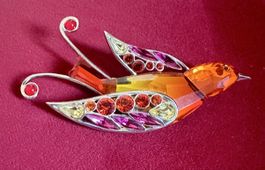 DANIEL SWAROVSKI Ombre Kristall Sterling Silber SCHWALBE✨RAR